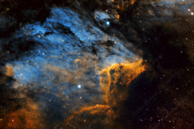 The Pelican Nebula, an original photograph offered for sale as a metal print, acrylic print, or poster at sizes of 4x6, 8x12, 12x18, 16x24, and 24x36.